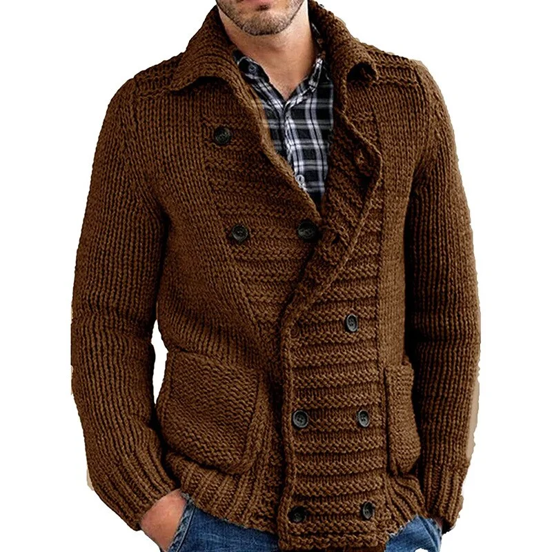 Elegante Maglione con Collo e Bottoni per Uomo | Ideale per Autunno/Inverno