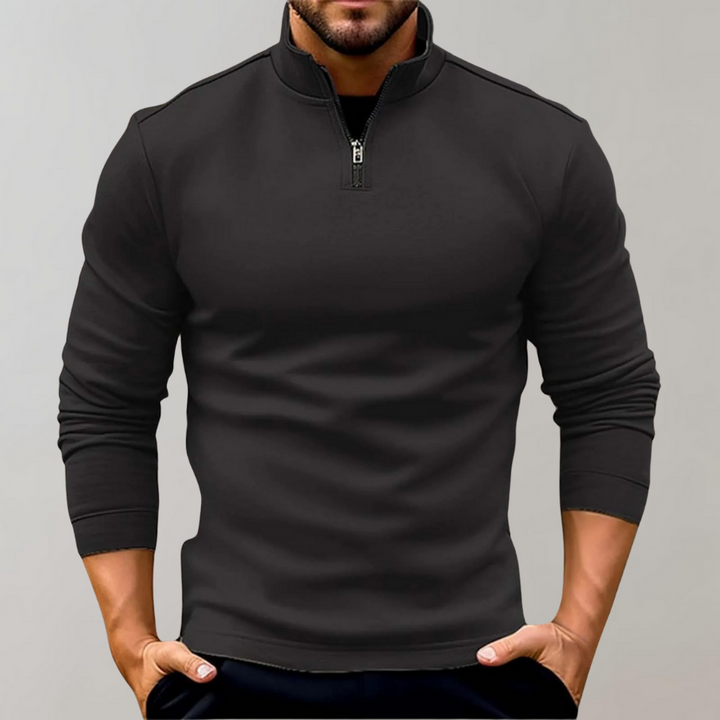 Maglione Casual a Collo Alto Monocromatico per Uomo | Perfetto per Giornate Casual